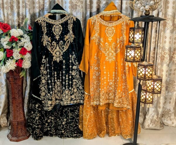 embroidery gharara