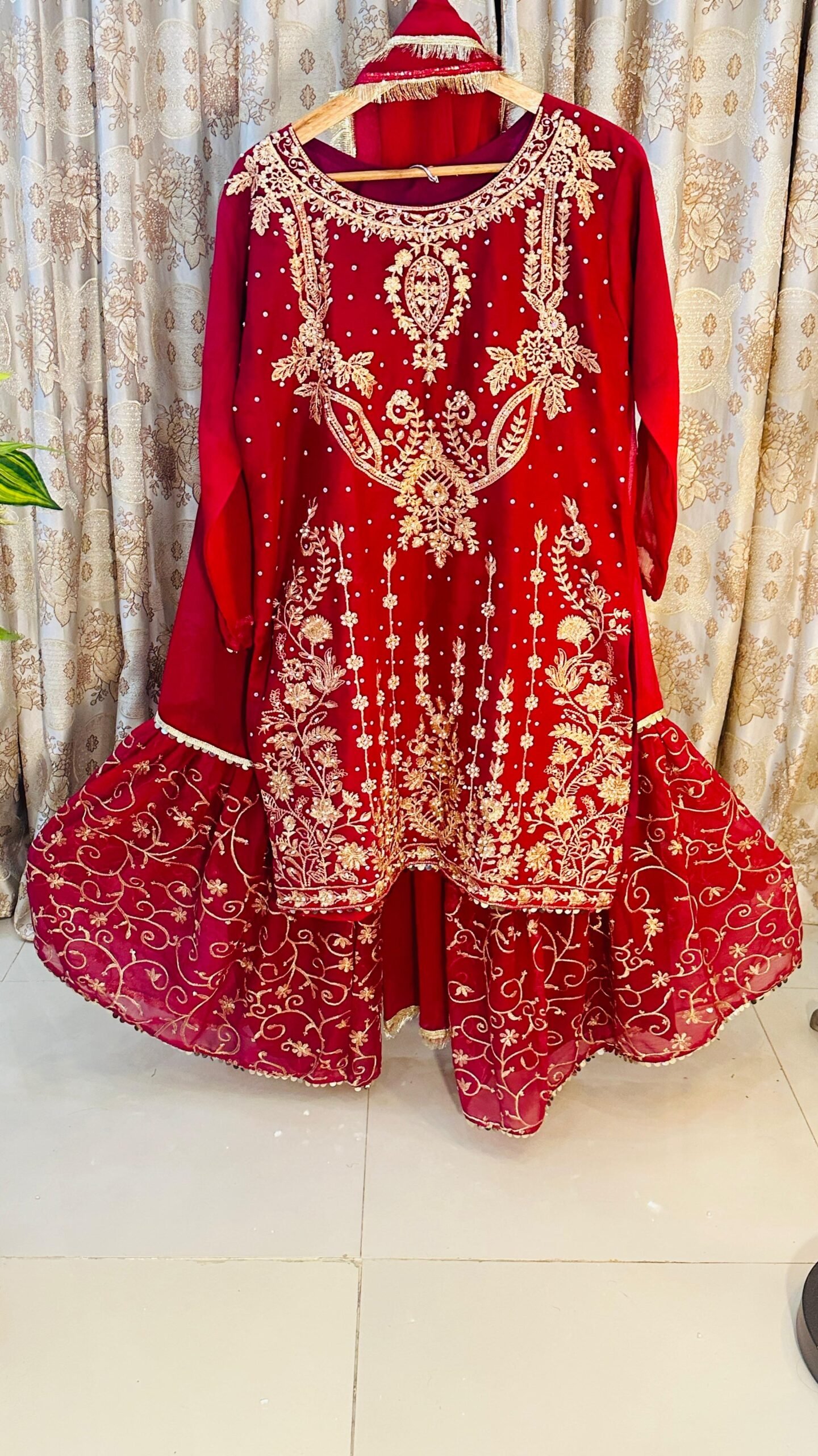 embroidery gharara