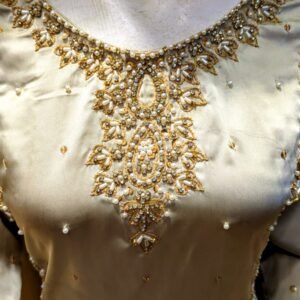 silk shirt cutwork stitching front open style long shirt hand embroidery sale bhabhis boutique