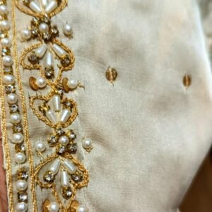 silk shirt cutwork stitching front open style long shirt hand embroidery sale bhabhis boutique