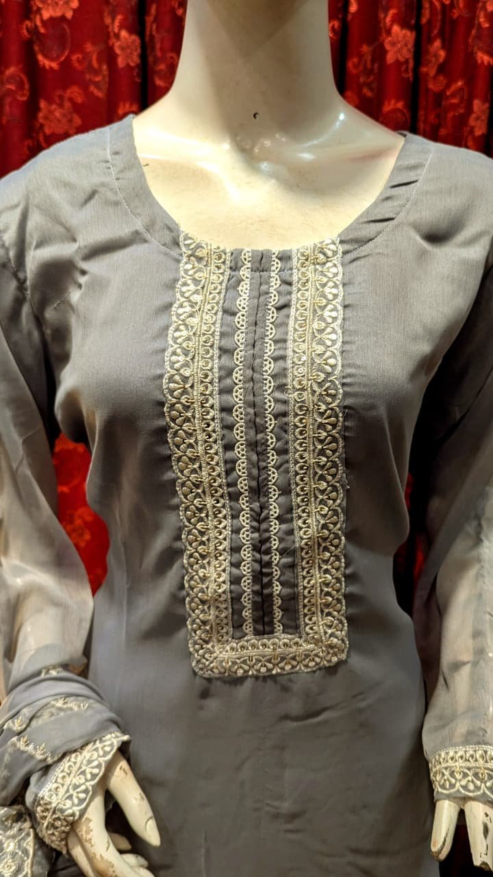 heavy duppta | new look | dlitter dori work & fancy duppta | new party wear suit