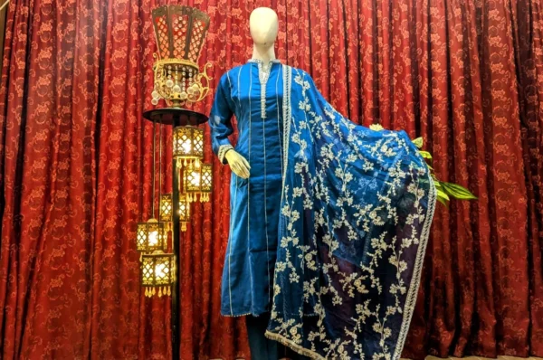 new jal duppta look | glitter dori | work embroidery sequence duppta new style look party wear & wedding dress