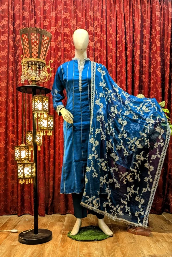 new jal duppta look | glitter dori | work embroidery sequence duppta new style look party wear & wedding dress