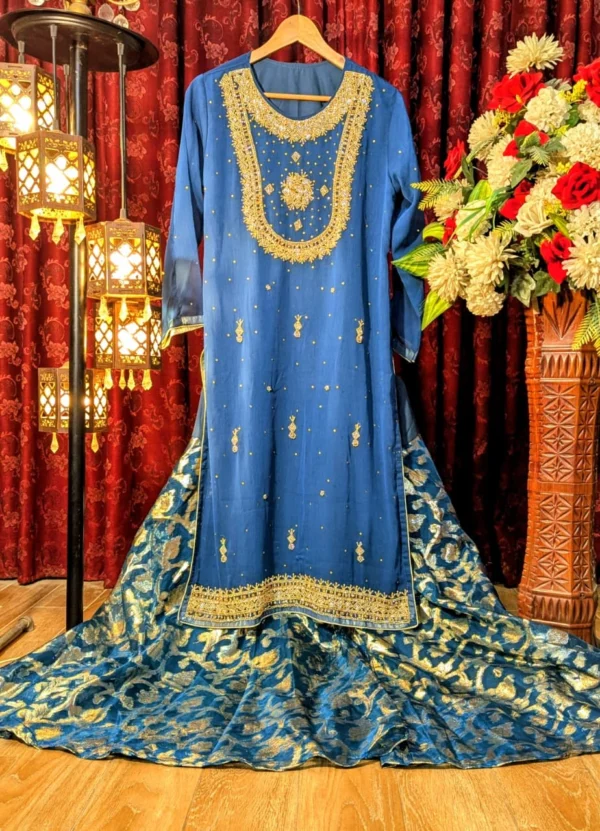 hand work & long shirt | style patola | banarasi plazo | new arrival | new design | hand embroidery