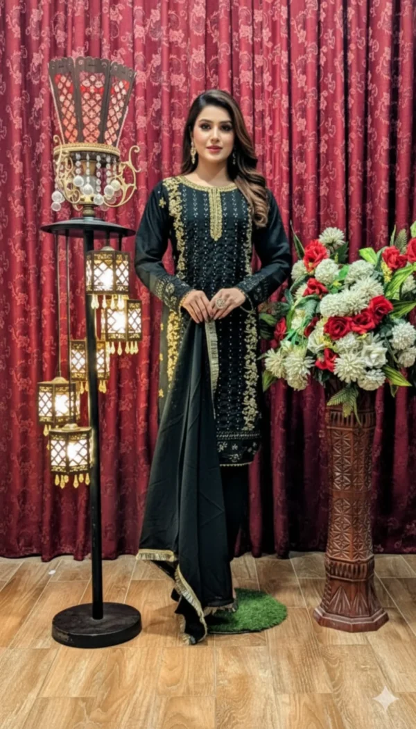 new arrival | embroidery shirt & long length | hand work | look new design