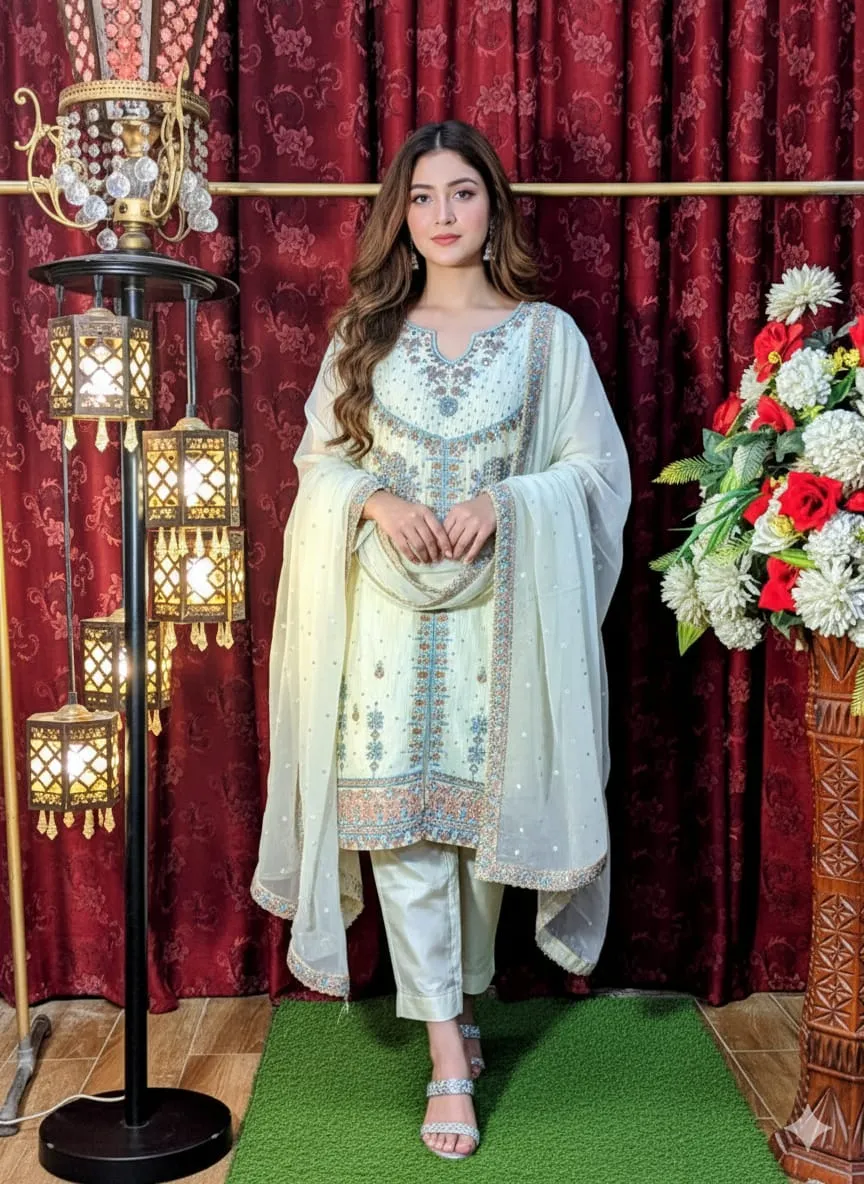 haina print | palzo style | shot shirt & new arrival | hand work | pearl duppta | fancy palzo style (copy)