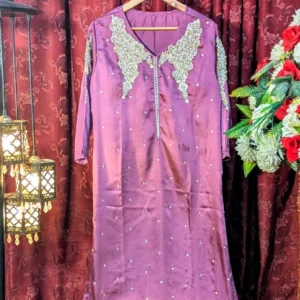 designer dress | silk shirt style | total hand work | fabric silk | new arrival | wedding & engagement | party wear suit