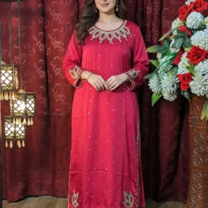 designer dress | silk shirt style | total hand work | fabric silk | new arrival | wedding & engagement | party wear suit (copy)