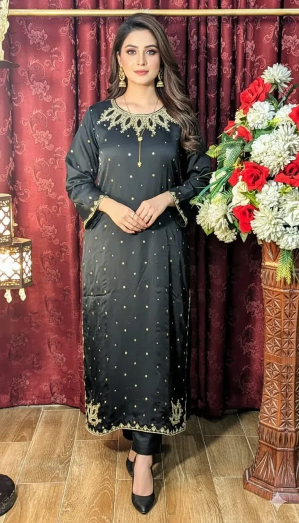 Ring Neck| silk shirt style | total hand work | fabric silk | new arrival | wedding & engagement | party wear suit (copy)